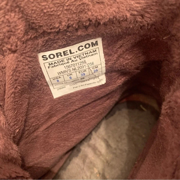 Sorel winter boots woman’s size 8 multi “rustic” colour short boot - Picture 11 of 14